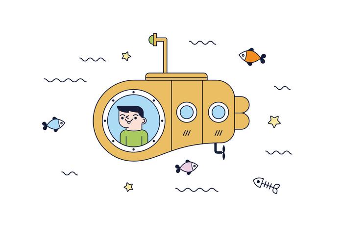 700x490 Free Submarine Vector