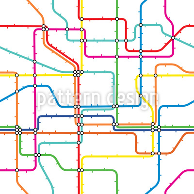 400x400 Subway Map Vector Pattern