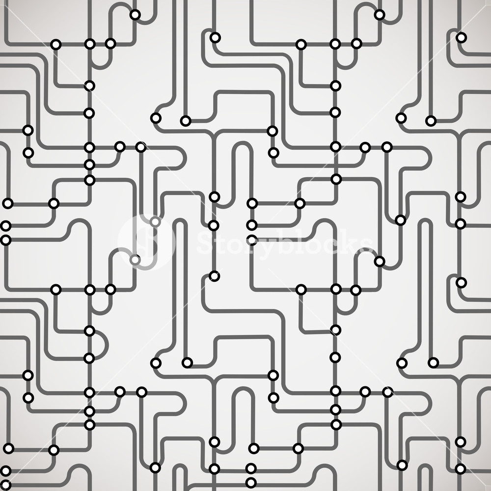 1000x1000 Abstract Vector Subway Map Royalty Free Stock Image