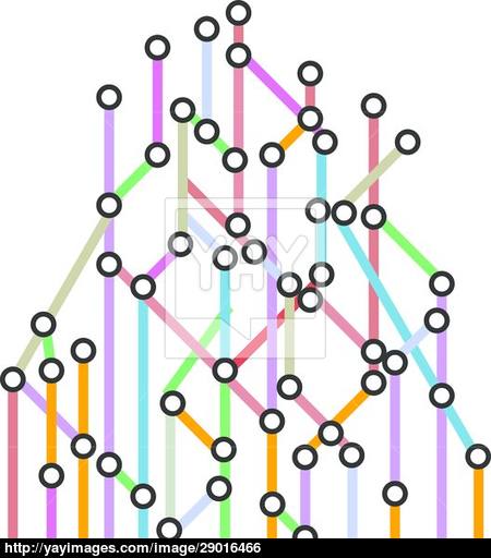 450x512 Abstract Background Of A Subway Map. Vector Vector