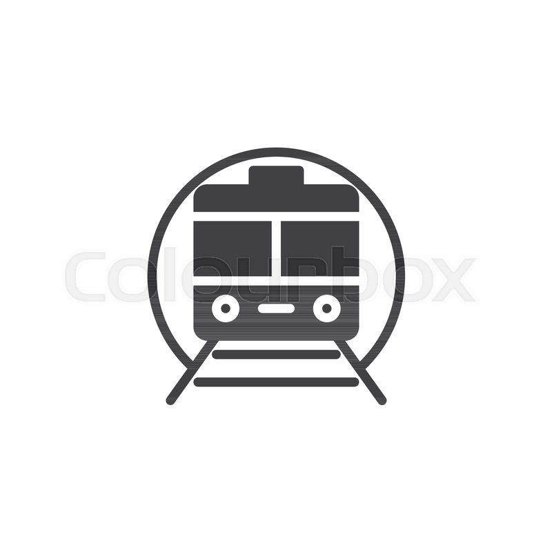 800x800 Train Subway Vector Icon. Filled Flat Sign For Mobile Concept And