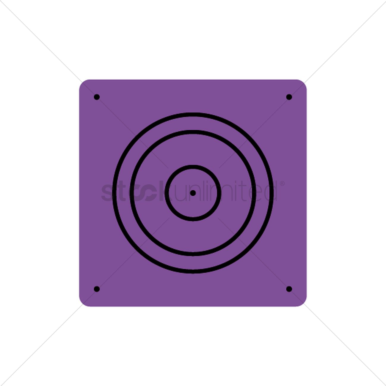 1298x1300 Subwoofer Vector Image