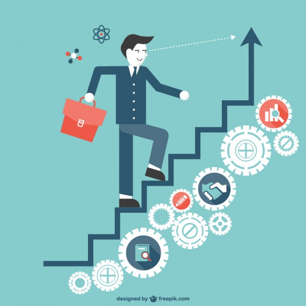 626x626 Staircase To Success Vector Free Download