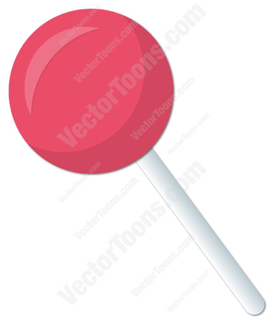 864x1024 Pink Lollipop Clipart By Vector Toons
