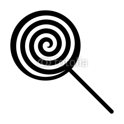 400x400 Swirl Lollipop Sucker Or Lolly Candy Flat Vector Icon For Apps And