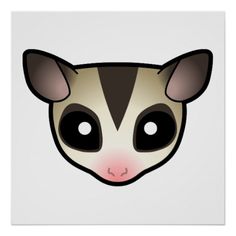 236x236 Sugar Glider Clipart Cartoon