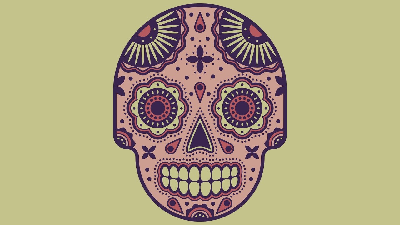 1280x720 Vector Sugar Skull Illustrator Tutorial