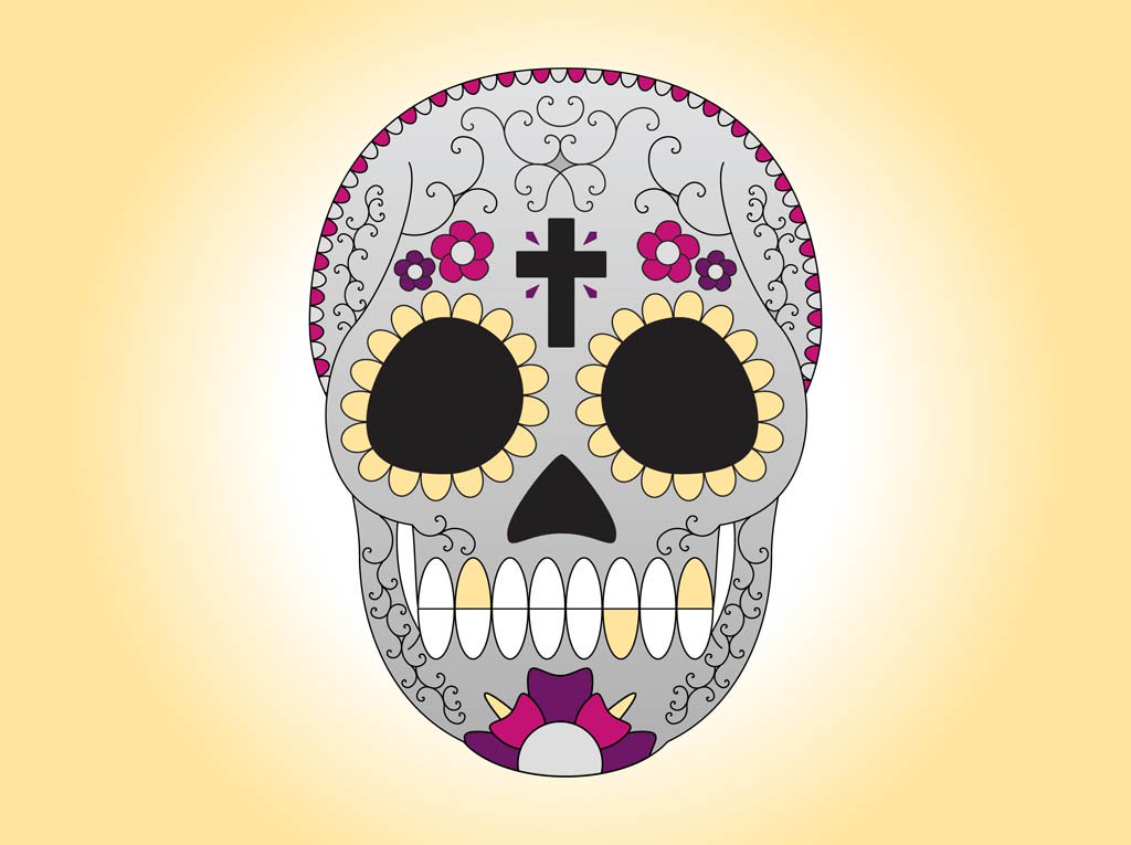 1024x765 Sugar Skull Vector Vector Art Amp Graphics