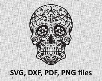 340x270 Sugar Skull Svg Etsy