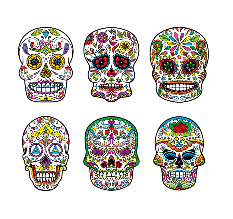 Sugar Skull Vector Free at GetDrawings | Free download