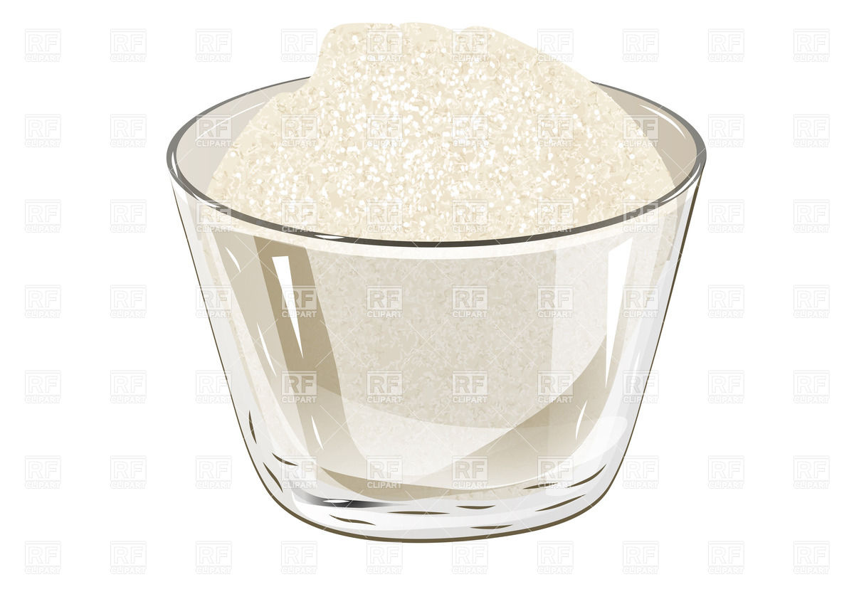 1200x849 Glass Bowl With White Sugar Vector Image Vector Artwork Of Food