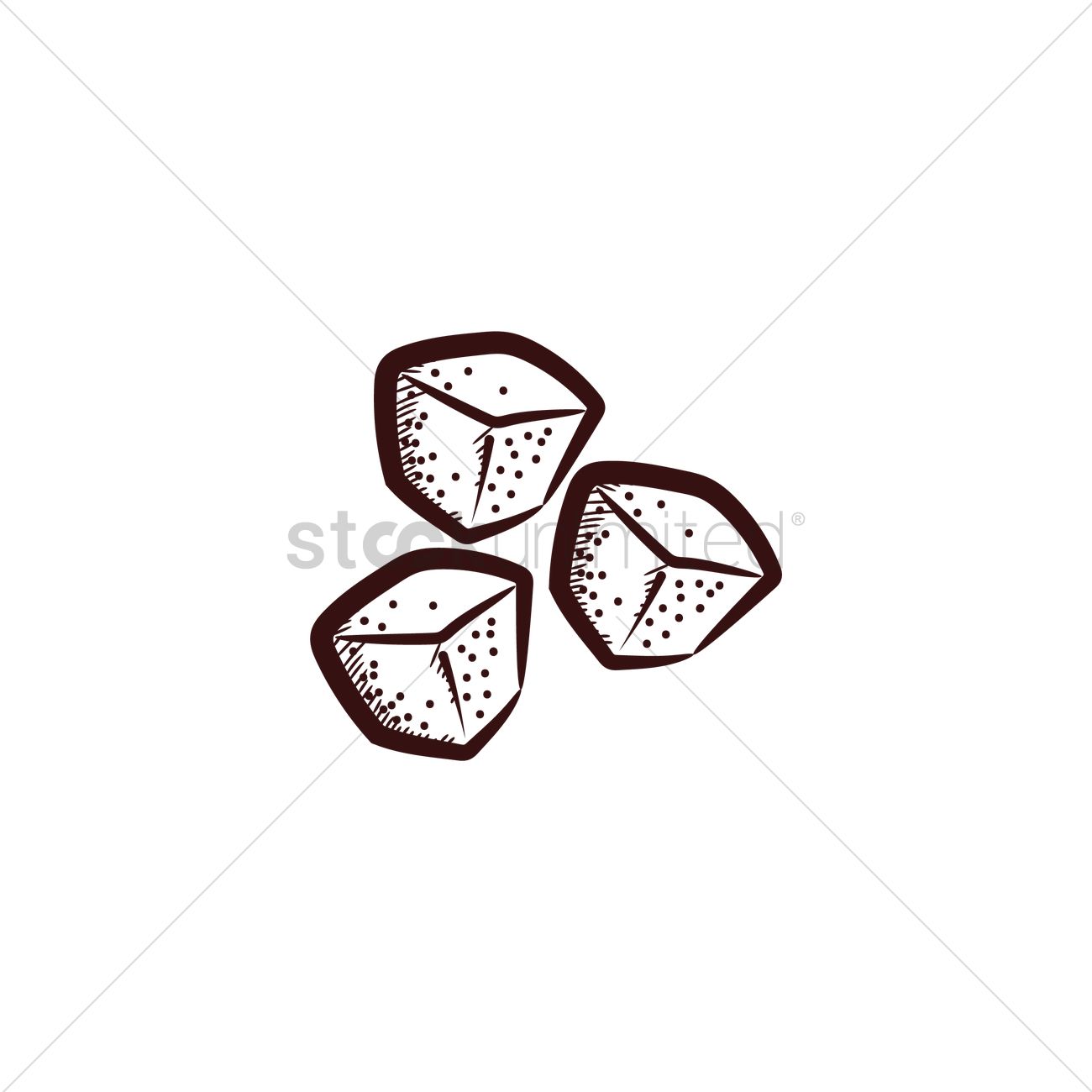 1300x1300 Sugar Cubes Vector Image