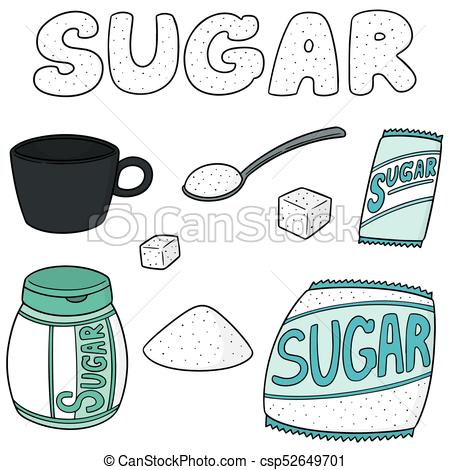 450x470 Vector Set Of Sugar.