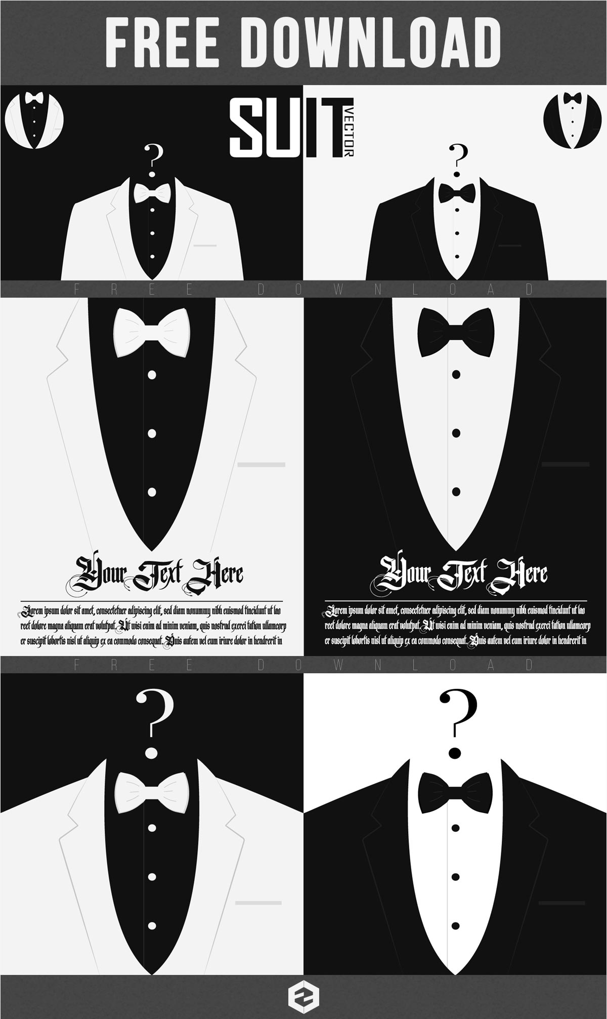 1200x2013 Free Man Suit Vector