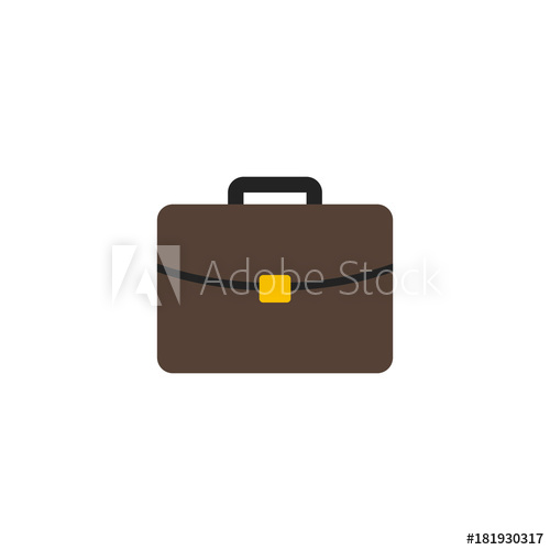 500x500 Suitcase Icon Vector Isolated