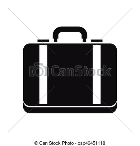 450x470 Suitcase Icon In Simple Style On A White Background Vector