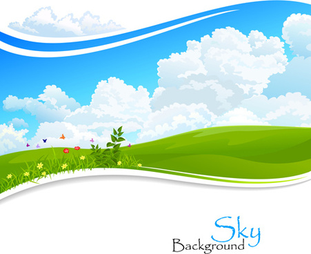 451x368 Summer Background Vector Illustration Free Vector Download (48,507