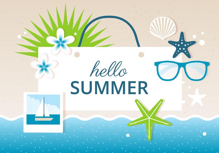 700x490 Free Design Vector Summer Background