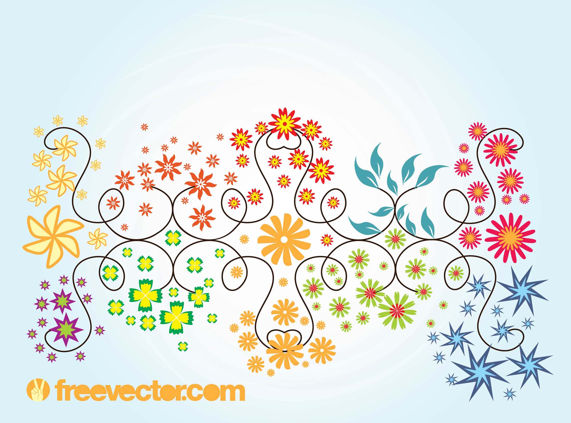 2000x1481 Floral Summer Vector Graphics Vector Art Amp Graphics