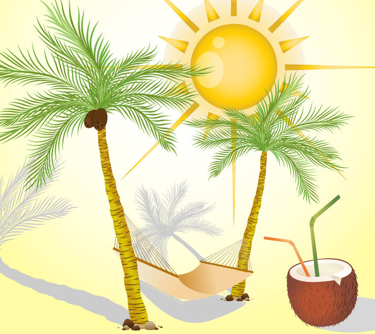 761x678 Free Summer Vector Stock