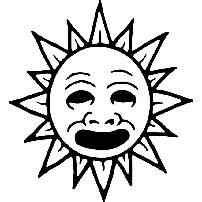 660x660 Sun Face Free Vector