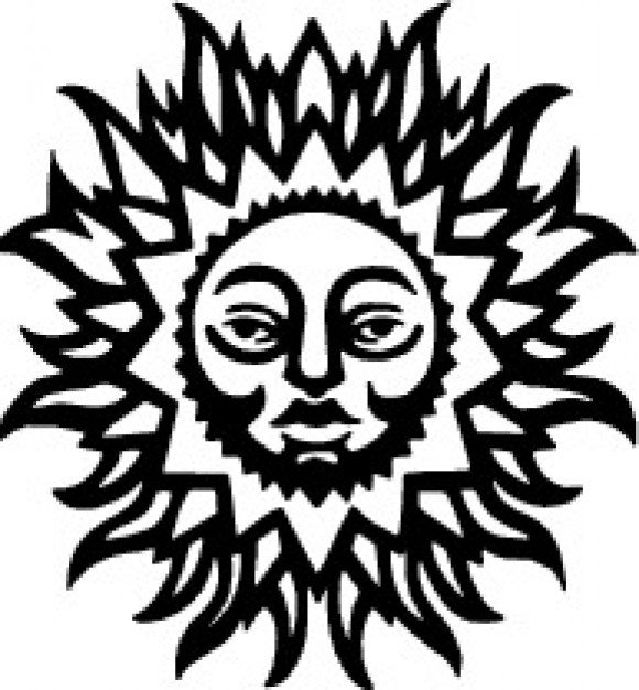 580x626 Sun With Human Face Vector Clip Art Vector Free Download