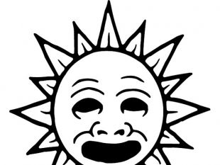 310x233 Sun Face Vector Image Free Vectors Ui Download