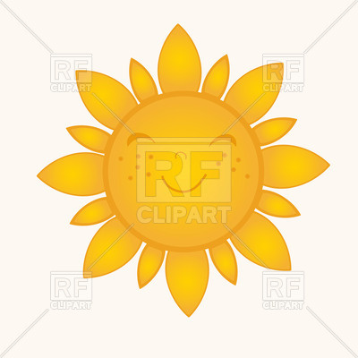 400x400 Cute Sun With Smiling Face Vector Image Vector Artwork Of