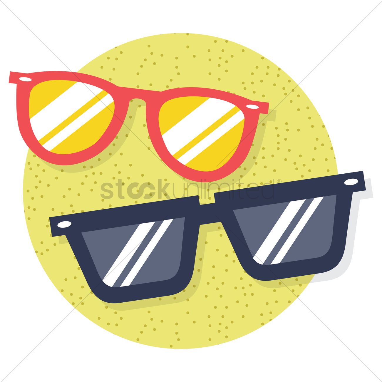 1300x1300 Free Beach Sunglasses Vector Image