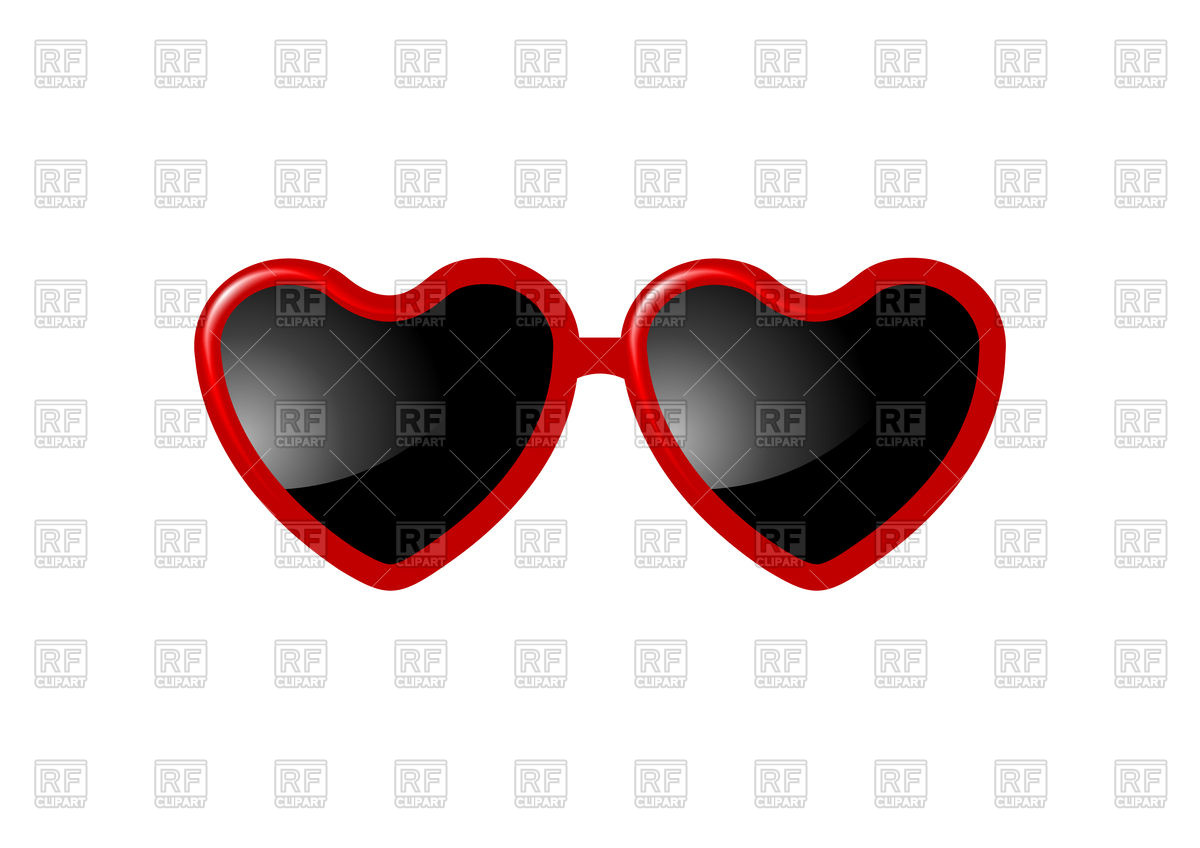 1200x848 Heart Shaped Sunglasses Vector Image Vector Artwork Of Objects