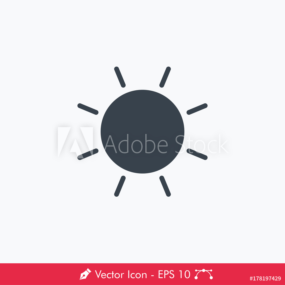 1000x1000 Photo Amp Art Print Brightness (Sun) Icon Vector Europosters
