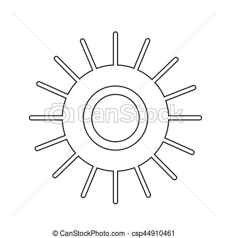 450x470 Sun Icon Clip Art Vector