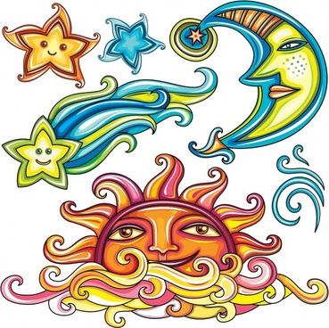 369x368 Sun Moon Free Vector Download (2,448 Free Vector) For Commercial