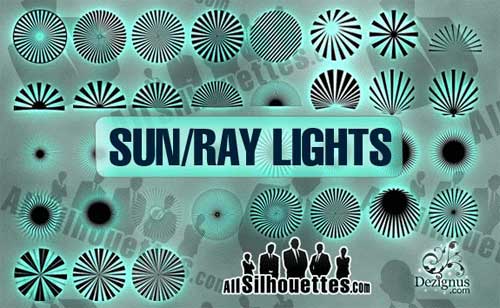 500x308 Sun Rays, Bursts And Beams 30 Free Vector Backgrounds