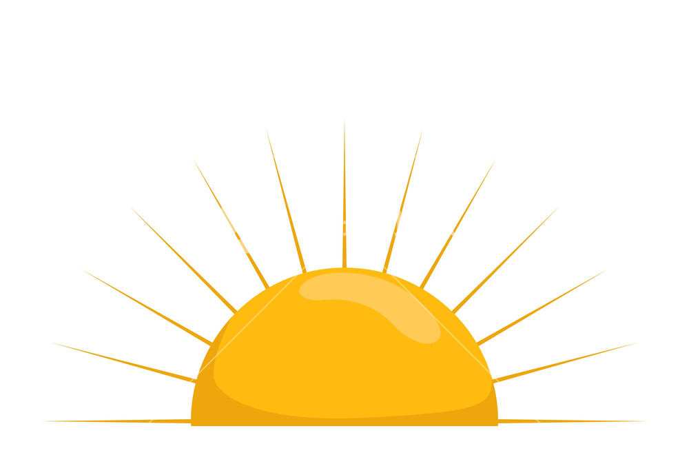 1000x660 Sun Vector Royalty Free Stock Image