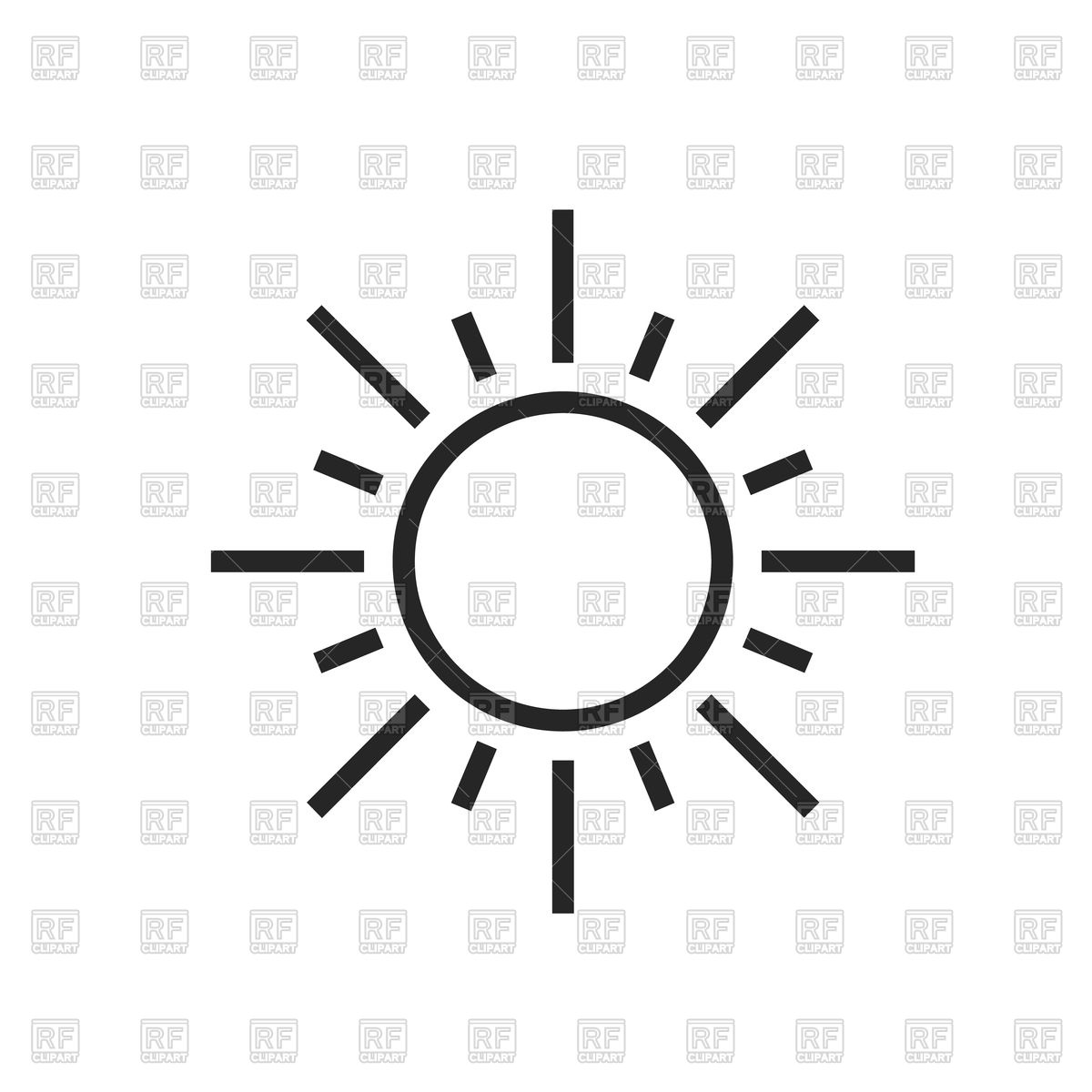 1200x1200 Sun Icon Vector Image Vector Artwork Of Icons And Emblems