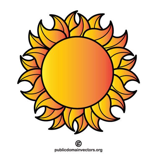 500x500 Planet Sun Vector Clip Art Public Domain Vectors