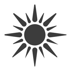 240x240 Sun Icon. Sun Vector Isolated On White Background. Flat Vector
