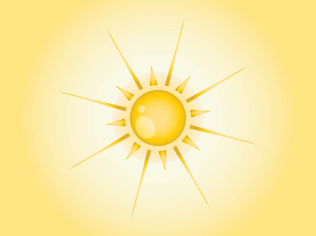 1024x765 Summer Sun Vector Vector Art Amp Graphics