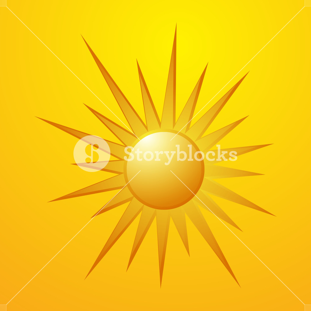 1000x1000 Sun Vector Design Royalty Free Stock Image