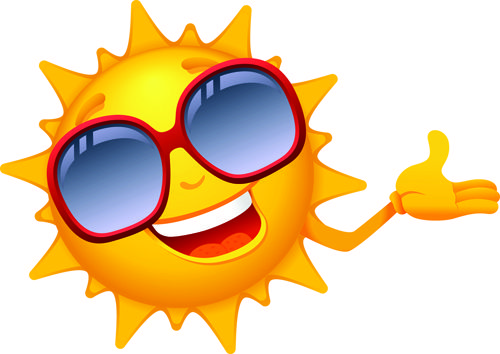 500x354 Elements Of Summer Sun Vector Art 01