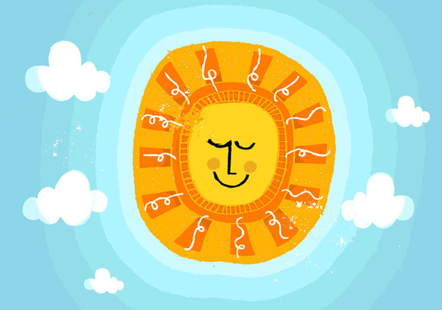 632x443 Summer Sun Vector Free Vector Download 380825 Cannypic