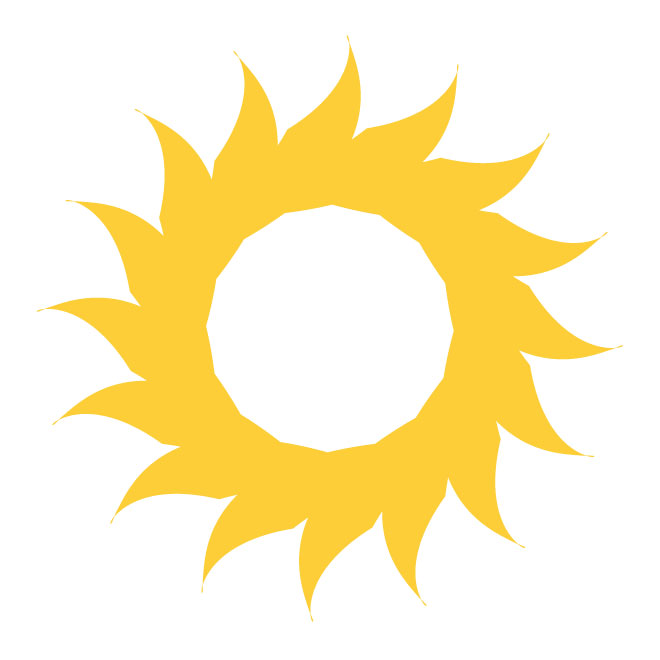 660x660 Sun Vector Design Free Download