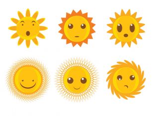 310x233 Cute Cartoon Sun Vector Free Vectors Ui Download