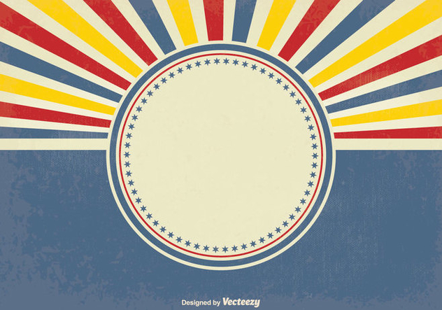 632x443 Retro Style Sunburst Vector Background Free Vector Download 349697