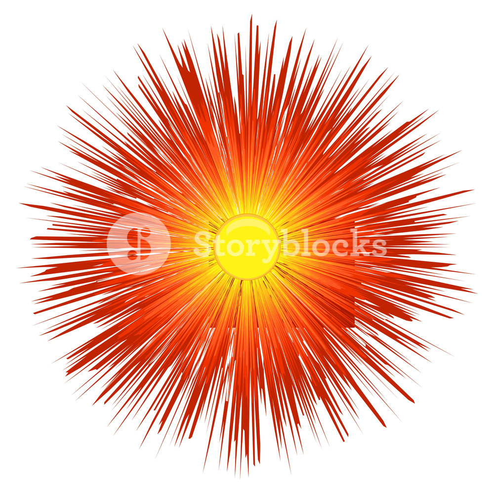1000x1000 Sunburst Vector Design Royalty Free Stock Image