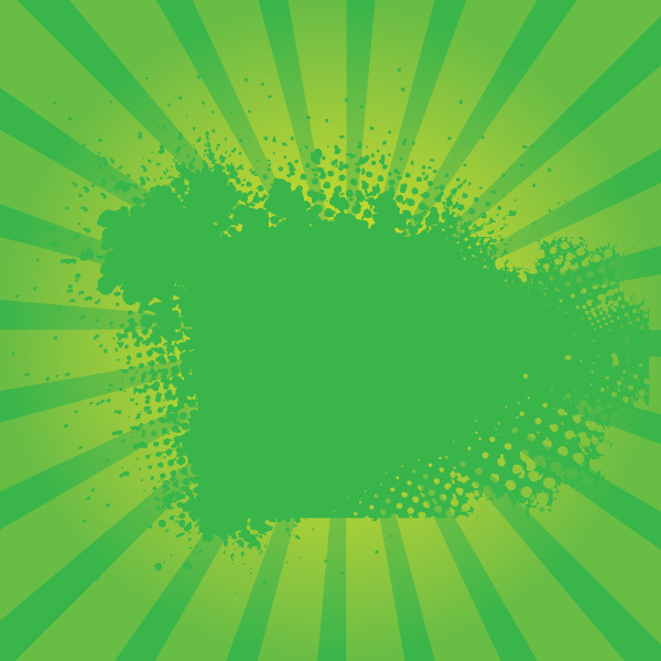 600x600 Free Vectors Green Grunge Sunburst Vector Graphic Leftovers