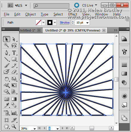 440x443 Create A Vector Sunburst In Illustrator