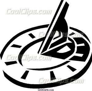 300x296 Sundial Vector Clip Art