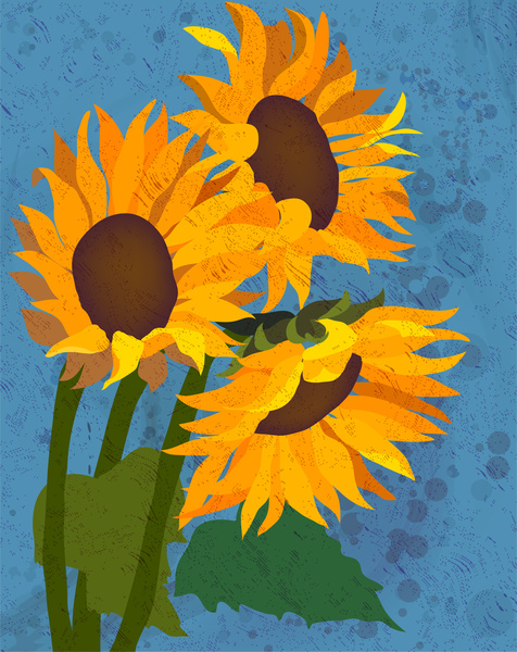476x600 Watercolor Drawing Sunflower Picture Free Vector In Adobe